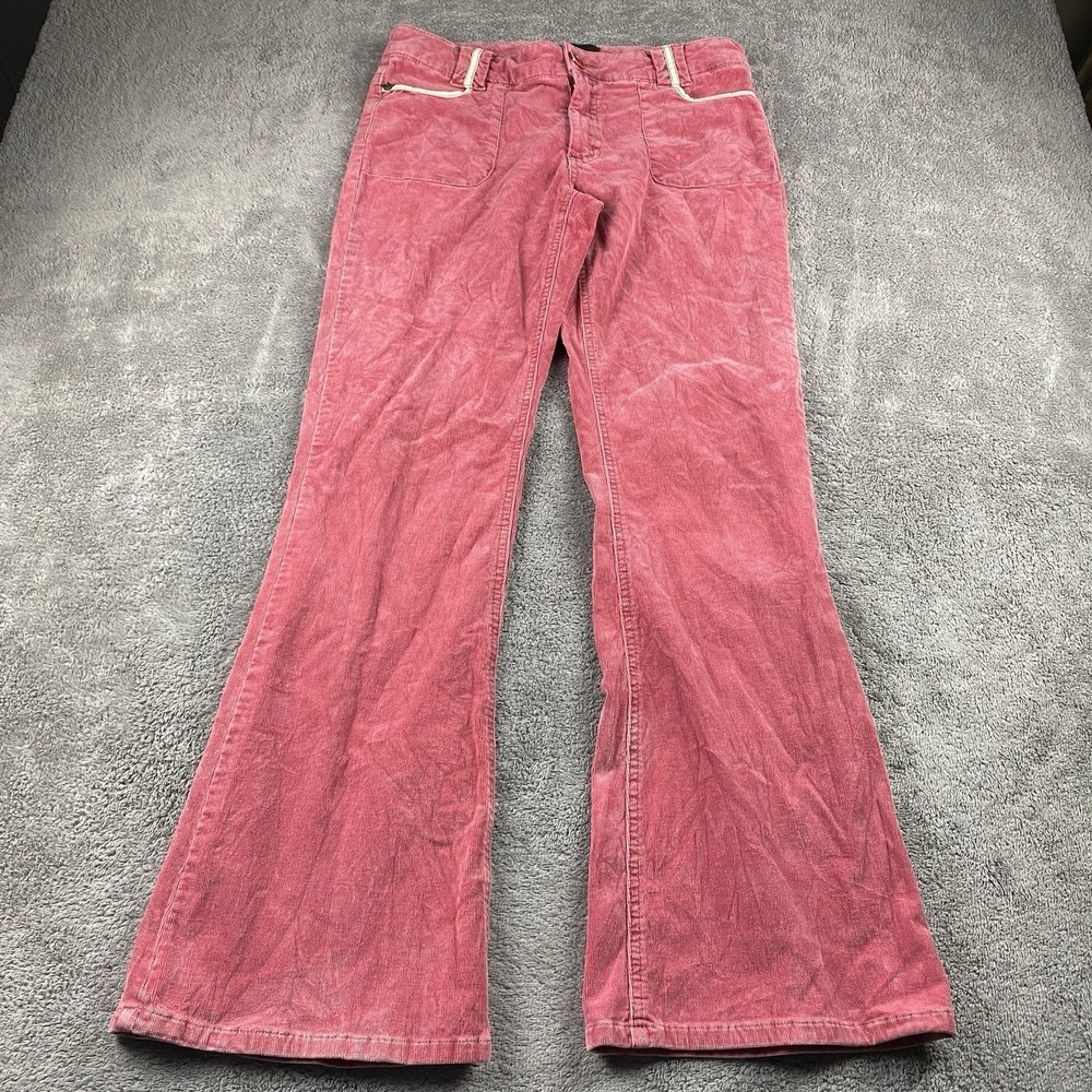 Duchesse Pants Jeans Junior Women's Size 11 Red Boot Cut Mid‎ Rise